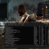 Modern GUI with background